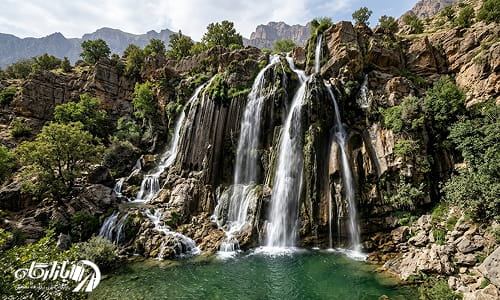 آبشار زیبای طسوج از جمله مکان های دیدنی دهدشت 