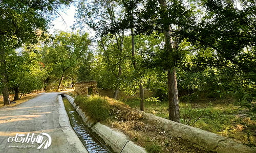 تصویری از یکی از کوچه باغ های خوانسار